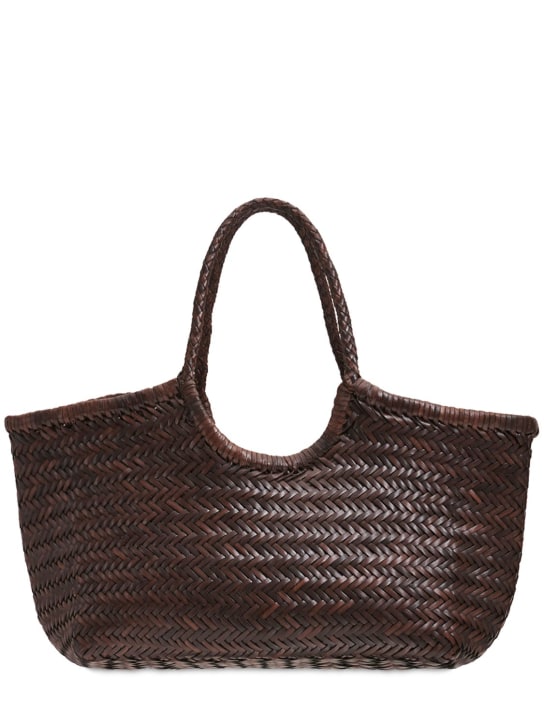 Dragon Diffusion: Big Nantucket woven leather basket bag - women_0 | Luisa Via Roma