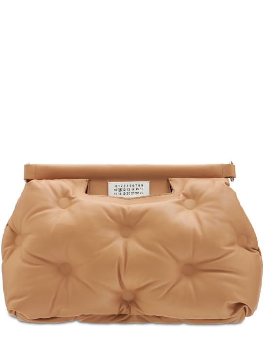 Maison Margiela: Medium Glam Slam leather shoulder bag - women_0 | Luisa Via Roma