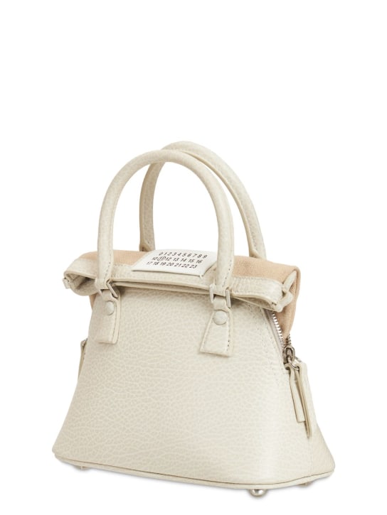 Maison Margiela: 5AC Micro grained leather top handle bag - women_1 | Luisa Via Roma