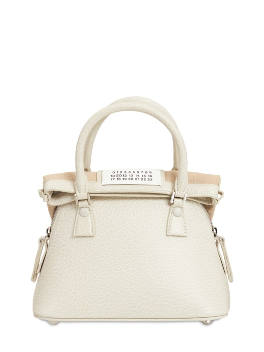 Maison Margiela: 5AC Micro grained leather top handle bag - women_0 | Luisa Via Roma