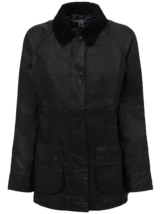 BARBOUR: Giacca Beadnell in cotone cerato - women_0 | Luisa Via Roma
