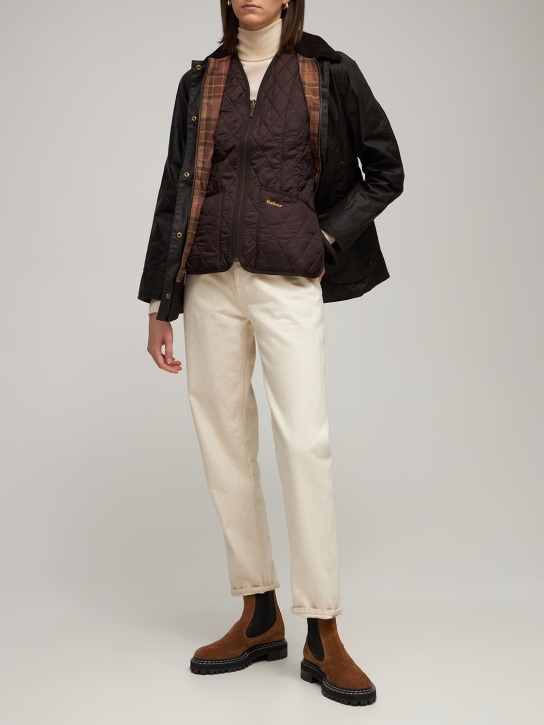 BARBOUR: Lady Betty quilted vest - Dark Brown - women_1 | Luisa Via Roma