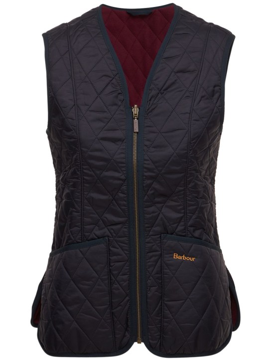 BARBOUR: Lady Betty quilted vest - Navy - women_0 | Luisa Via Roma