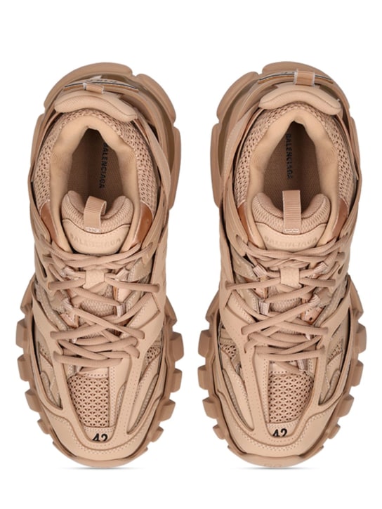 Balenciaga: Track运动鞋 - 米黄色 - men_3 | Luisa Via Roma