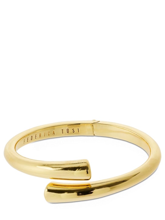 Federica Tosi: Tube bangle bracelet - Altın Rengi - women_0 | Luisa Via Roma