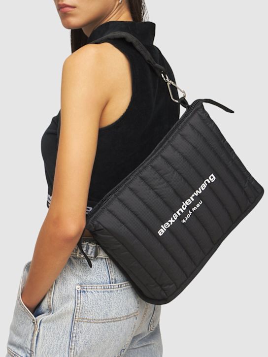 Alexander Wang: Elite ripstop nylon shoulder bag - women_1 | Luisa Via Roma
