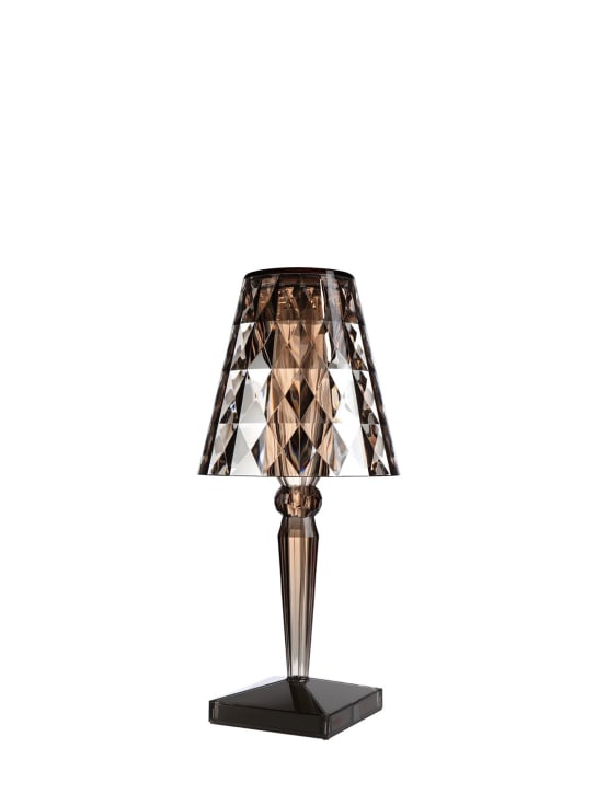 Kartell: Big battery table lamp - Brown - ecraft_3 | Luisa Via Roma