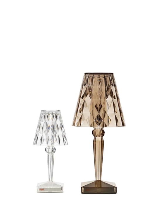 Kartell: Big battery table lamp - Brown - ecraft_2 | Luisa Via Roma
