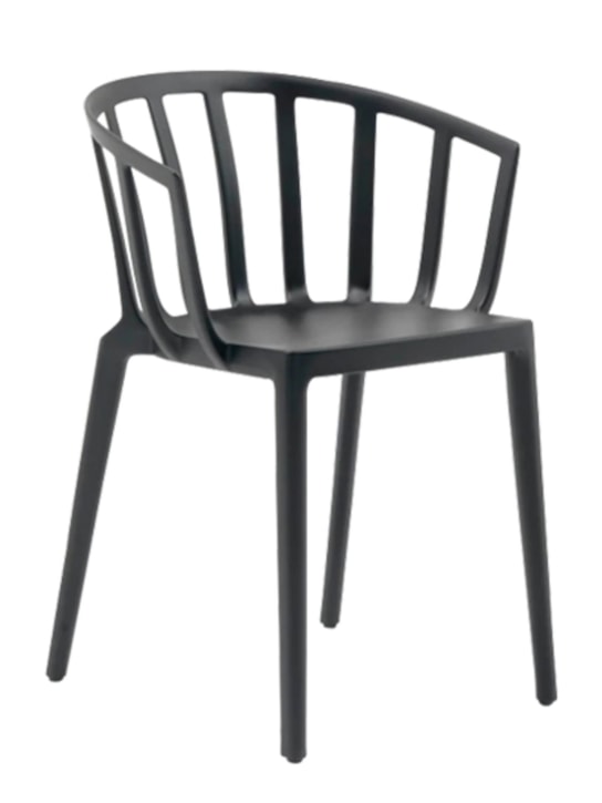 Kartell: Set of 2 Venice chairs - Nero - ecraft_1 | Luisa Via Roma