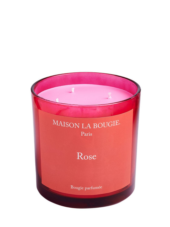 Maison La Bougie: 1.4kg Rose scented candle - Kırmızı - ecraft_0 | Luisa Via Roma