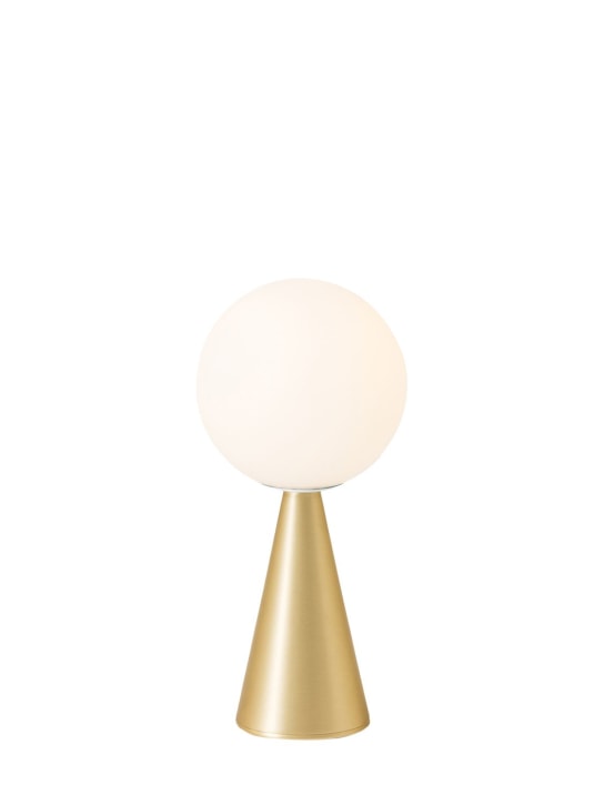Fontanaarte: Lampe de table mini Bilia - Blanc/Or - ecraft_0 | Luisa Via Roma