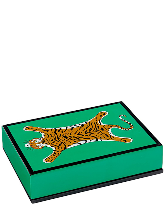 Jonathan Adler: Set de naipes Tiger laqueadas - Multicolor - ecraft_0 | Luisa Via Roma