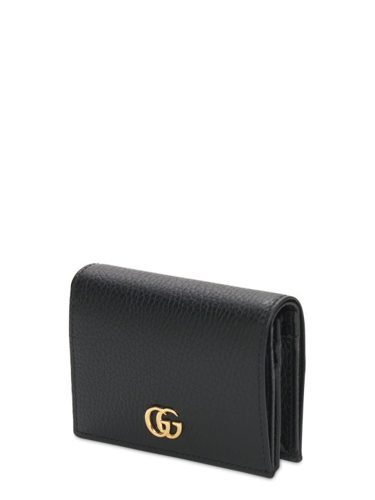 Gucci: LEATHER CARD CASE WALLET - women_1 | Luisa Via Roma