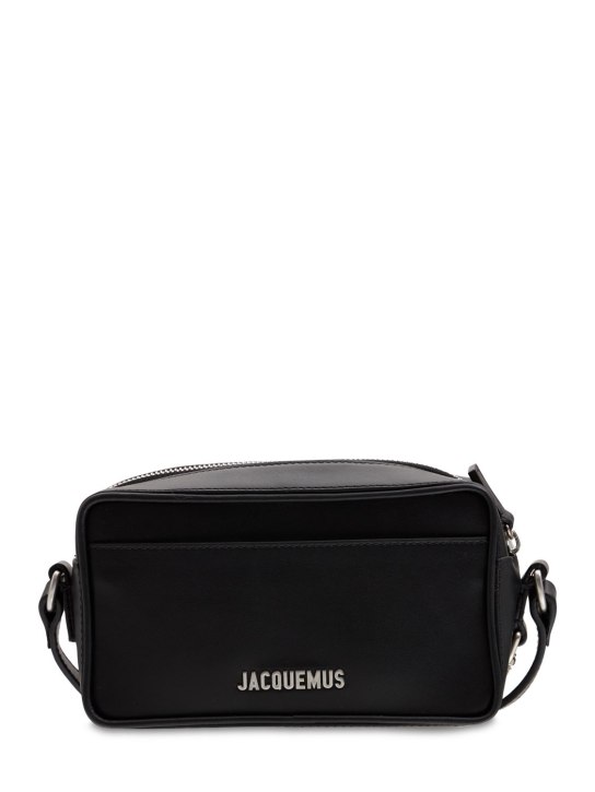Jacquemus: Le Baneto leather crossbody bag - men_0 | Luisa Via Roma