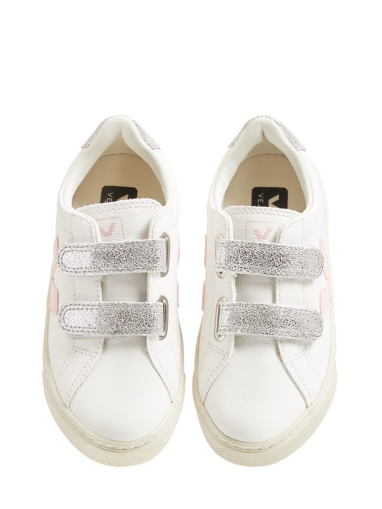 Veja: Sneakers en cuir sans chrome Esplar - Blanc - kids-girls_1 | Luisa Via Roma