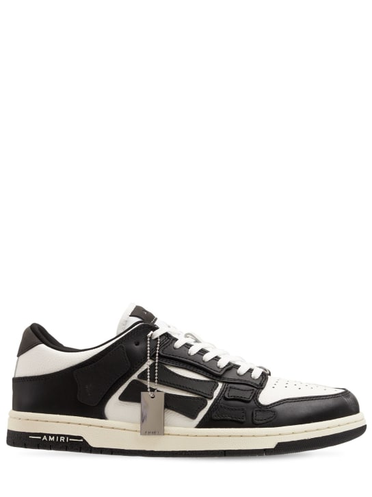 Amiri: LVR Exclusive Skel-Top leather sneakers - men_0 | Luisa Via Roma