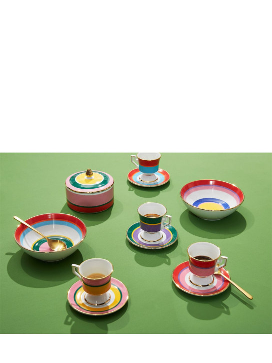 La Double J: Set de 2 tazas de café con platito - Rainbow Giallo - ecraft_1 | Luisa Via Roma