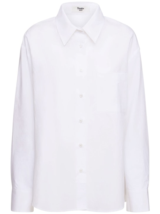 The Frankie Shop: Lui organic cotton poplin shirt - White - women_0 | Luisa Via Roma
