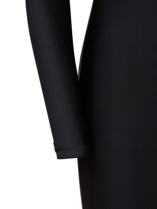 Coperni: Twisted cutout jersey mini dress - Black - women_3 | Luisa Via Roma