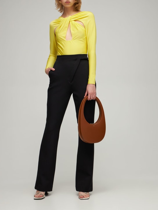 Coperni: Cut out stretch jersey bodysuit - women_1 | Luisa Via Roma