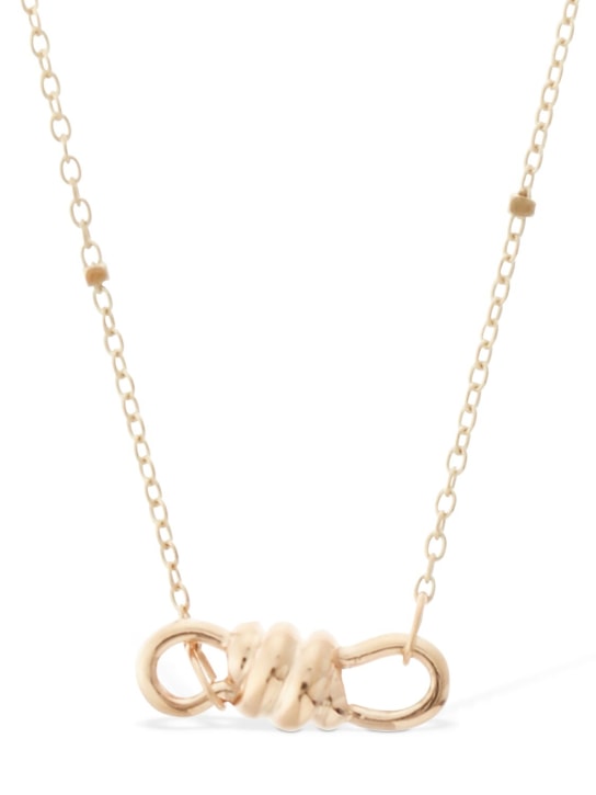 DoDo: 9kt Rose gold nodo necklace - Kırmızı/Altın - women_0 | Luisa Via Roma