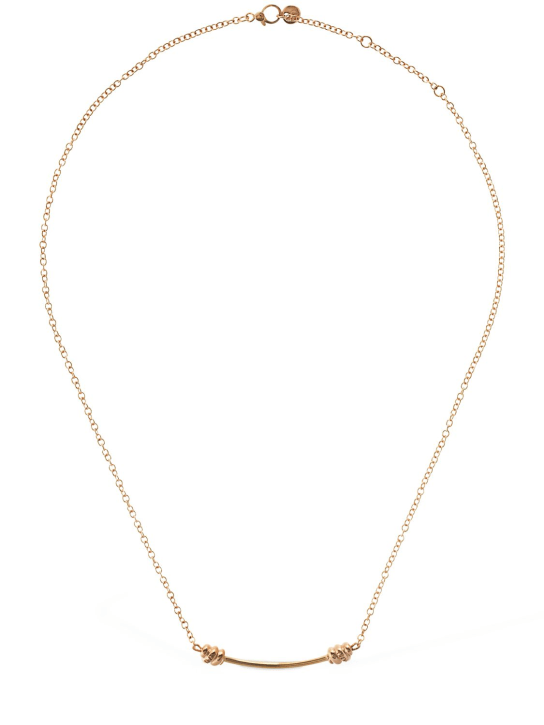 DoDo: 9KT Nodo rose gold long necklace - Kırmızı/Altın - women_0 | Luisa Via Roma