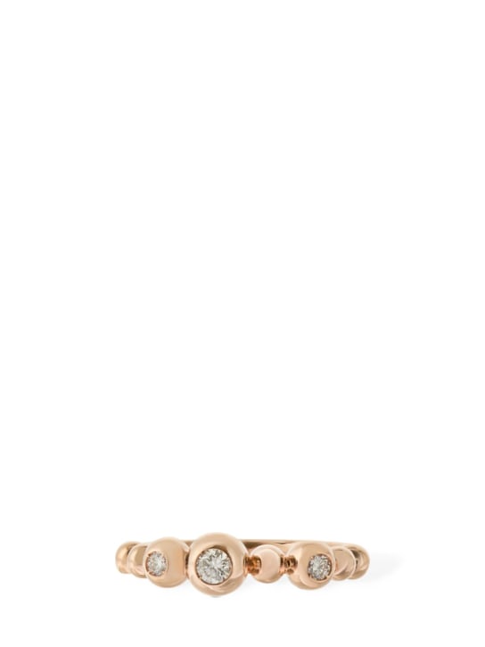 DoDo: Bollicine 9KT gold ring w/diamonds - R.Gold/Crystal - women_1 | Luisa Via Roma