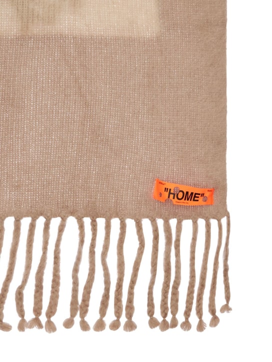 Off-White: Couverture beige taupe - Taupe Beige - ecraft_1 | Luisa Via Roma