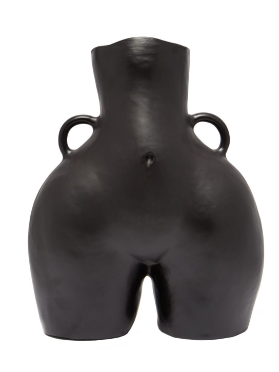 Anissa Kermiche: Love Handles vase - Black - ecraft_0 | Luisa Via Roma
