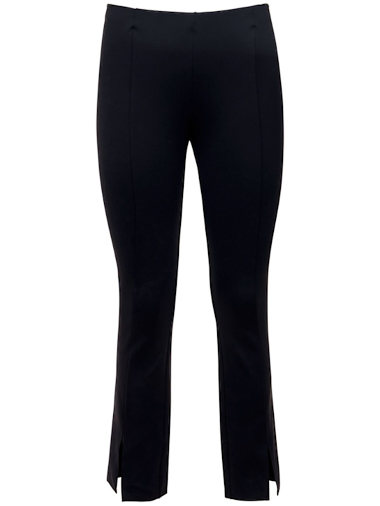 The Row: Thilde cropped jersey pants - Black - women_0 | Luisa Via Roma