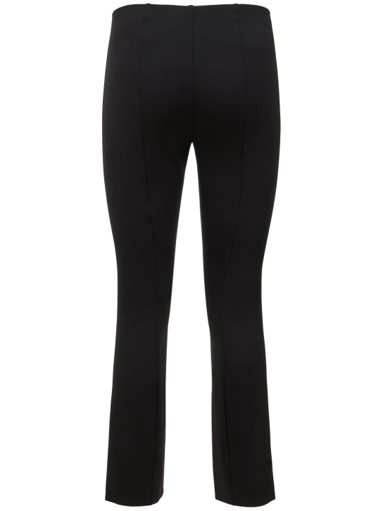 The Row: Thilde cropped jersey pants - Black - women_6 | Luisa Via Roma