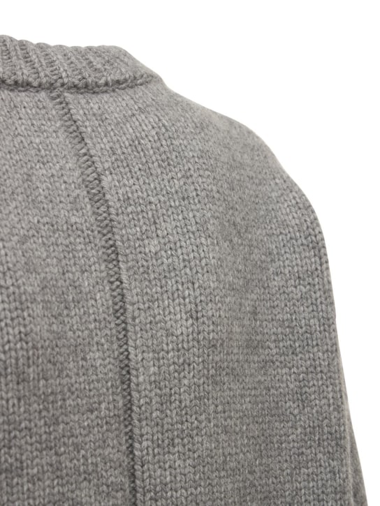 The Row: Ophelia wool & cashmere knit sweater - Gri - women_1 | Luisa Via Roma