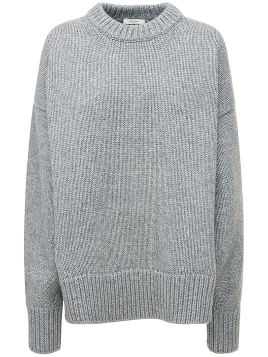 The Row: Maglia Ophelia in lana e cashmere - Grigio - women_0 | Luisa Via Roma