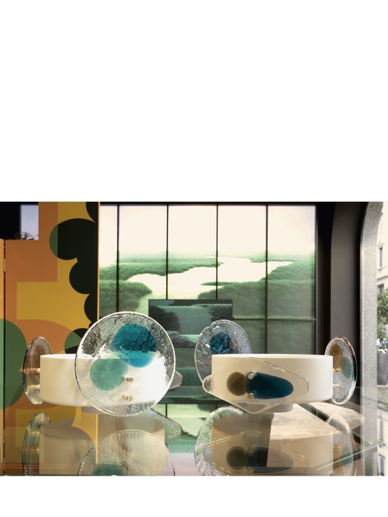 Cassina: Colordisc花瓶-短琥珀色 - 多色 - ecraft_1 | Luisa Via Roma