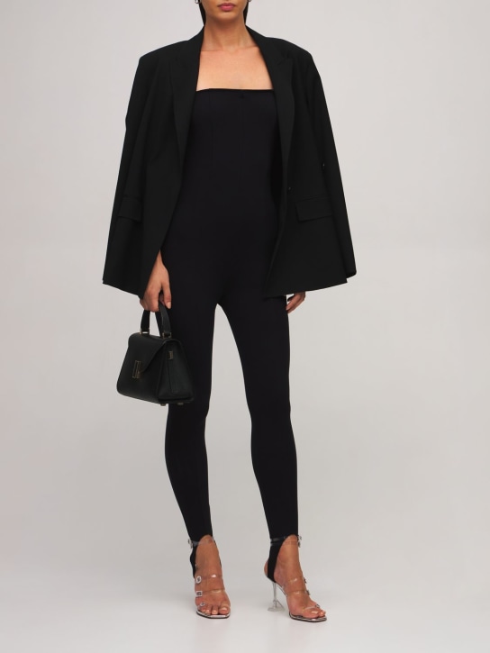 Valextra: Mini Iside grained leather bag - Black - women_1 | Luisa Via Roma