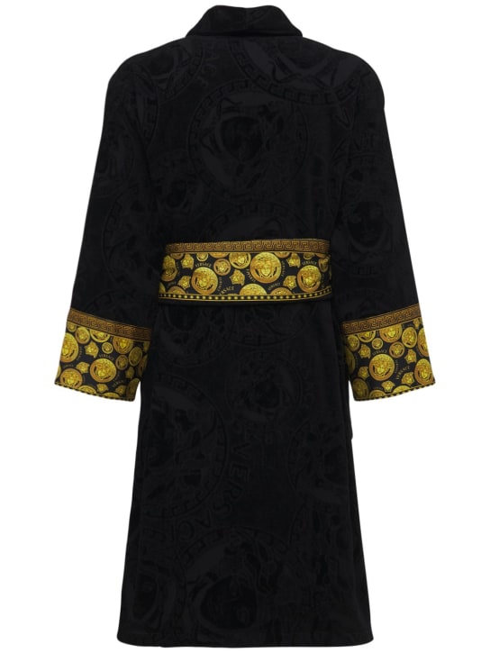 Versace: Medusa cotton bathrobe - ecraft_1 | Luisa Via Roma