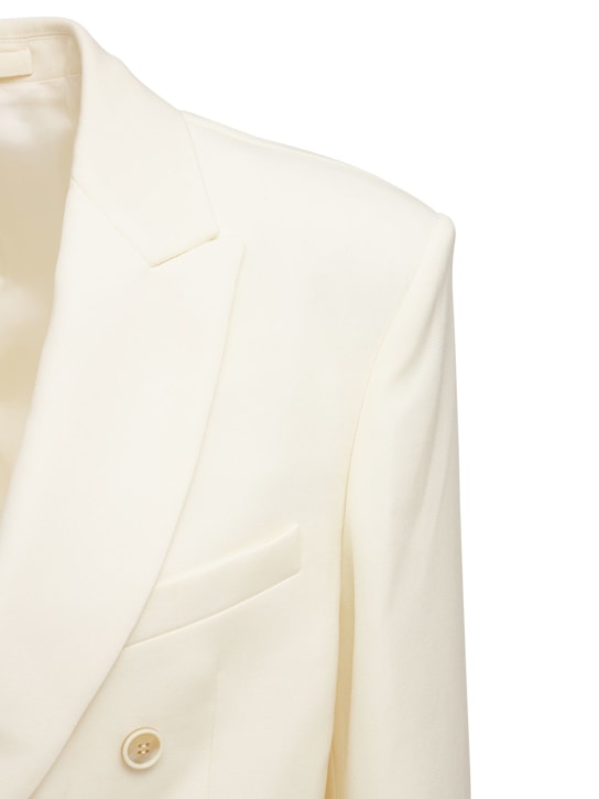 Wardrobe.nyc: Blazer en laine à double boutonnage - Blanc - women_1 | Luisa Via Roma