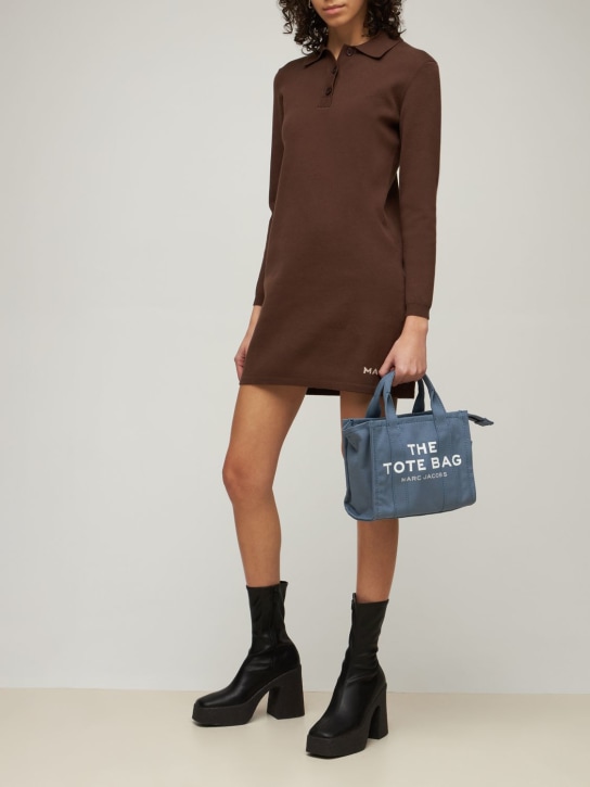 Marc Jacobs: Sac cabas mini en toile de coton Traveler - Bleu - women_1 | Luisa Via Roma