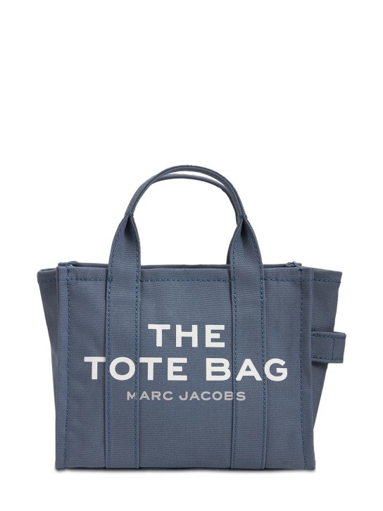 Marc Jacobs: The Small Tote canvas bag - Blue - women_0 | Luisa Via Roma