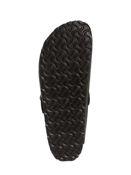 BIRKENSTOCK: Boston SFB leather sandals - Black - men_5 | Luisa Via Roma