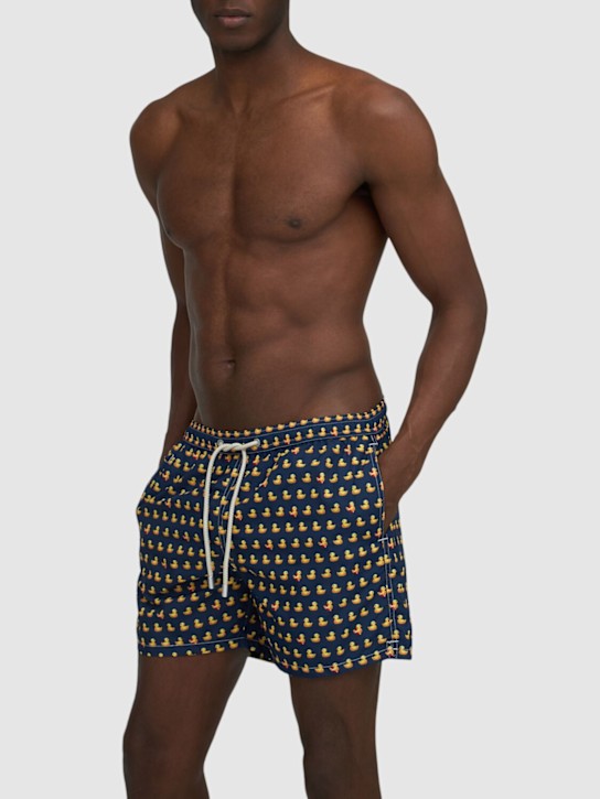 Mc2 Saint Barth: Micro Ducky print ultralight swim shorts - men_1 | Luisa Via Roma