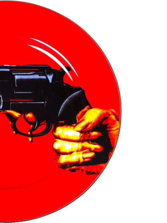 Seletti: Revolver plate - Red - ecraft_1 | Luisa Via Roma