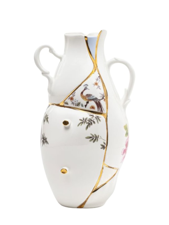 Seletti: Kintsugi big vase - White - ecraft_0 | Luisa Via Roma