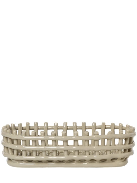 Ferm Living: Ceramic basket - Beige - ecraft_0 | Luisa Via Roma