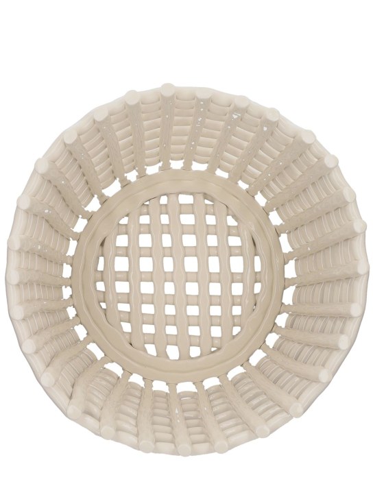 Ferm Living: Extra large ceramic basket - White - ecraft_3 | Luisa Via Roma