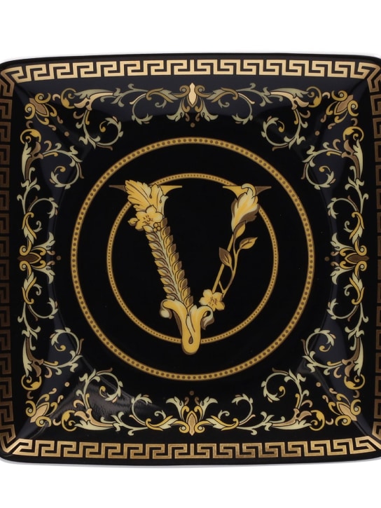 Virtus gala black valet tray Versace Home Luisaviaroma