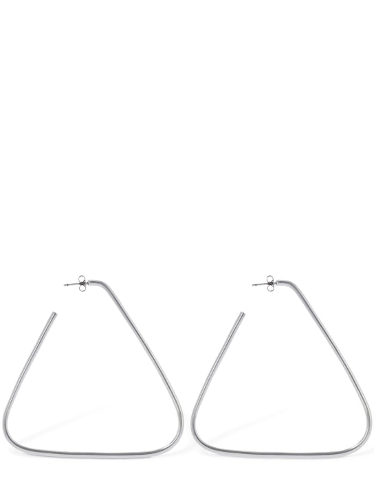 Isabel Marant: Mystic hip triangle earrings - Silver - women_0 | Luisa Via Roma
