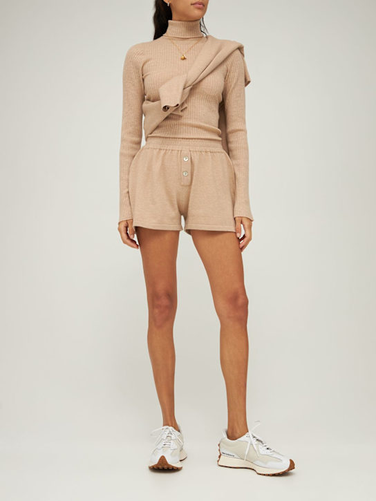 Live The Process: Celeste boxer shorts - Sheep Skin - women_1 | Luisa Via Roma