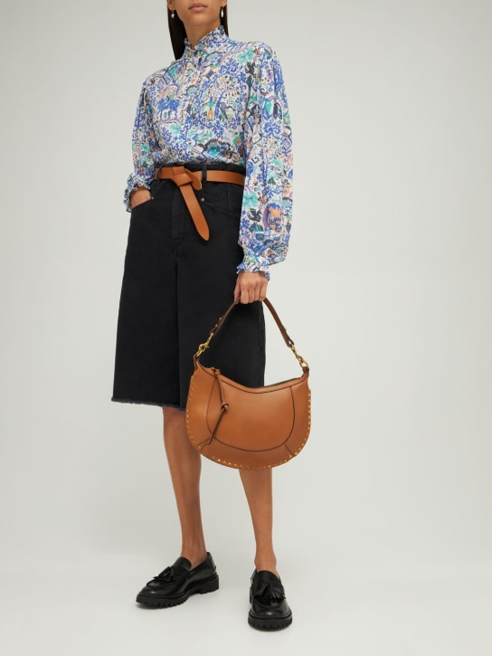 Isabel Marant: Naoko soft leather shoulder bag - women_1 | Luisa Via Roma