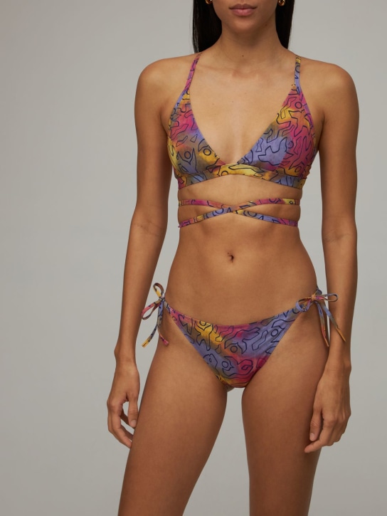 Isabel Marant: Stefs printed bikini bottoms - Yellow/Multi - women_1 | Luisa Via Roma